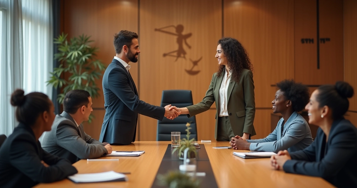 Líder dando exemplo de valores à equipe em ambiente de trabalho 