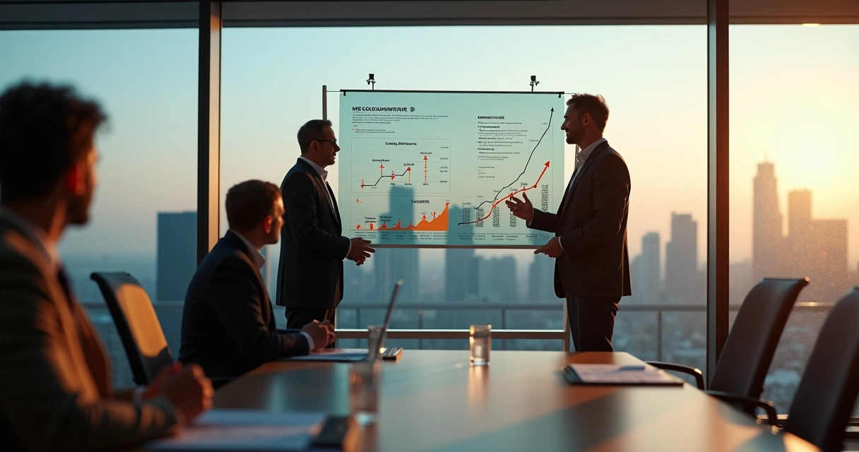 Lideranças analisando crescimento e desafios da empresa 