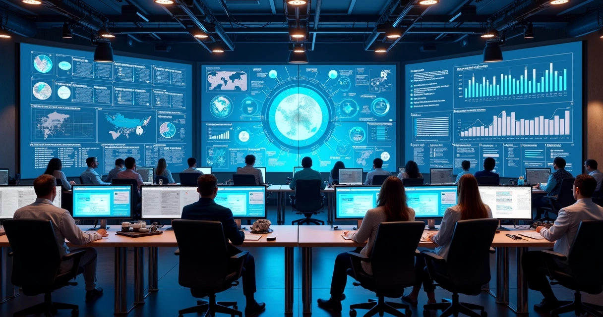 Empresários liderando operações digitais setoriais com IA 