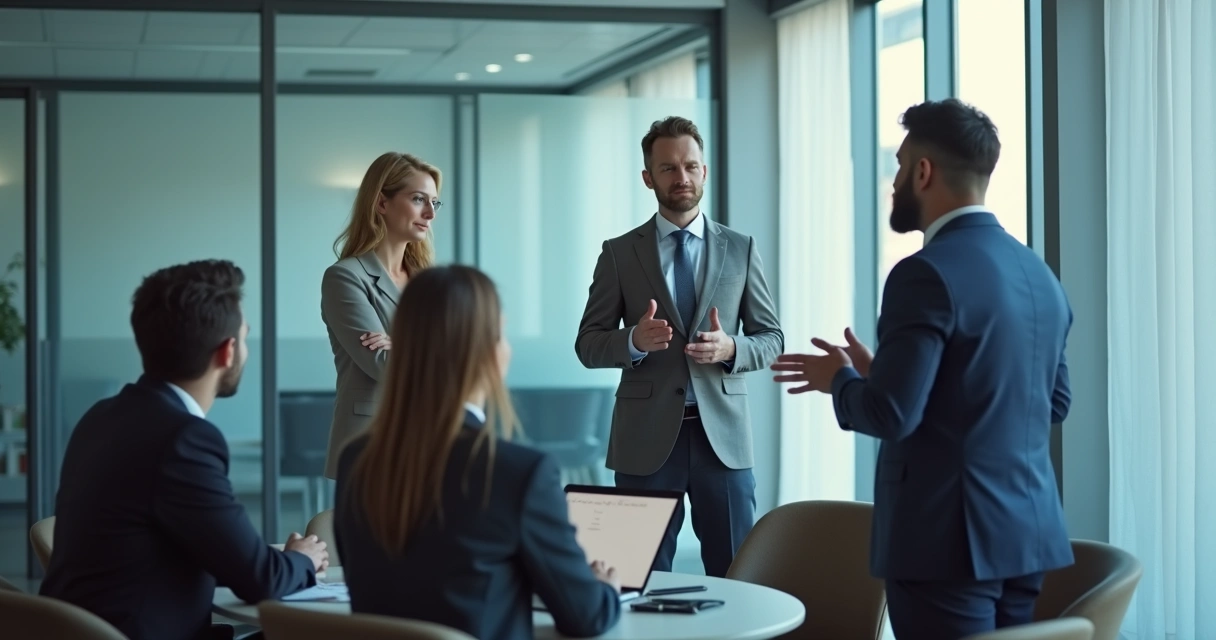 Liderança em conversa de escuta ativa com equipe 