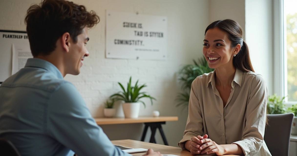 Líder conduziu entrevista com postura acolhedora 
