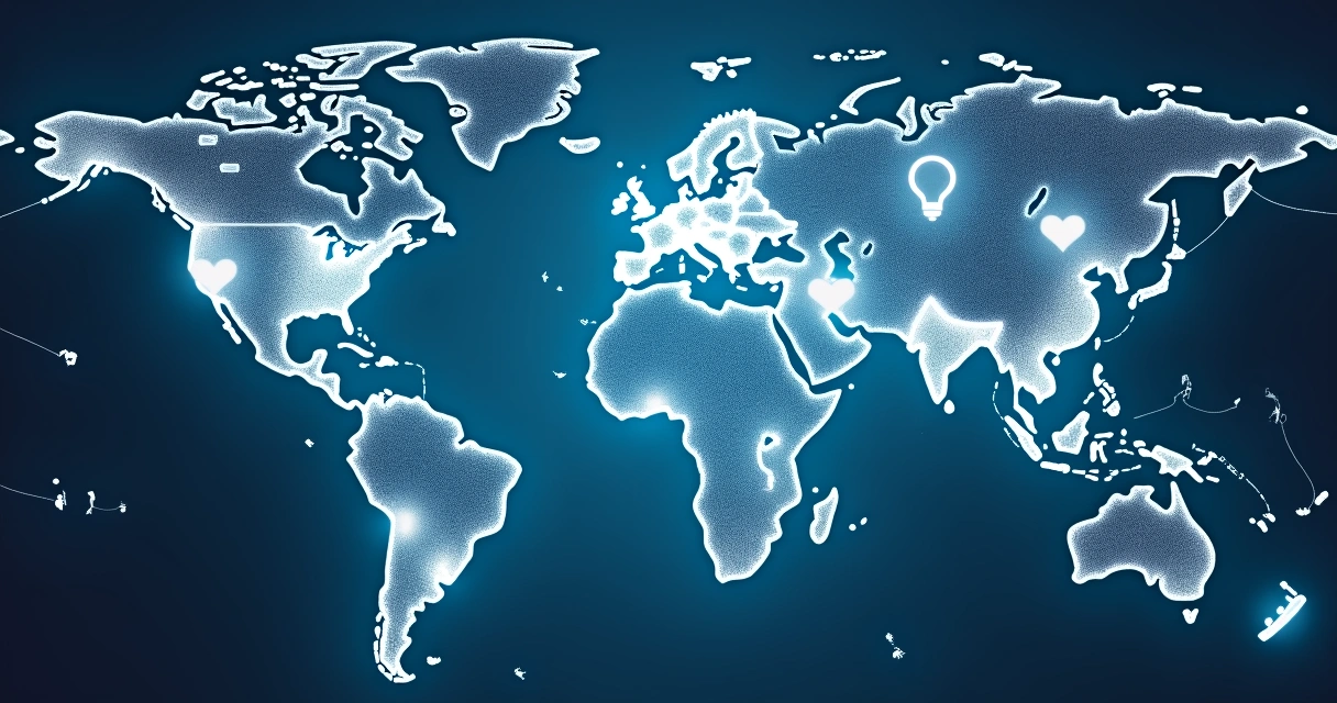 Rede de líderes conectados ao redor do mundo 