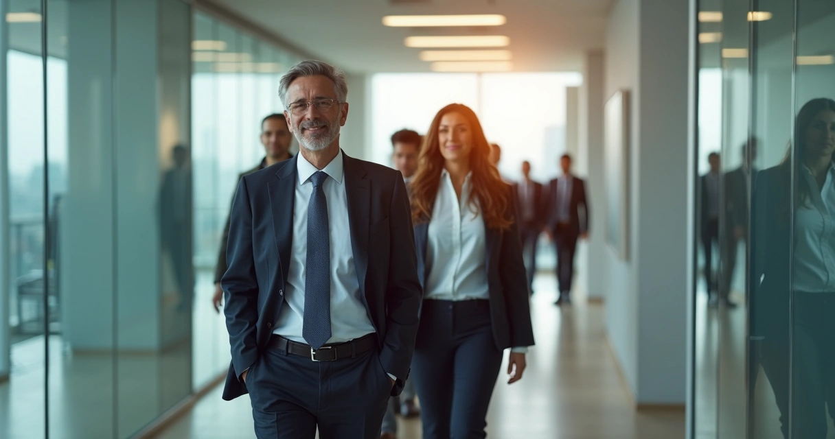 Líder guiando equipo con actitud empática y decidida 