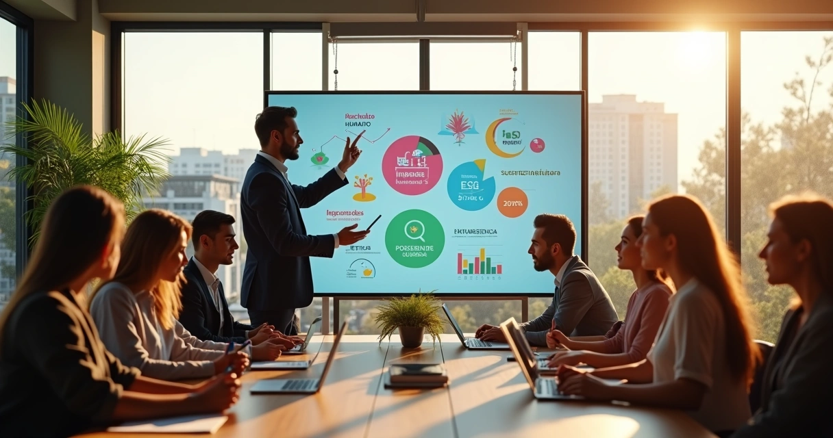 Novos líderes em reunião estratégica focada em responsabilidade social em 2026 