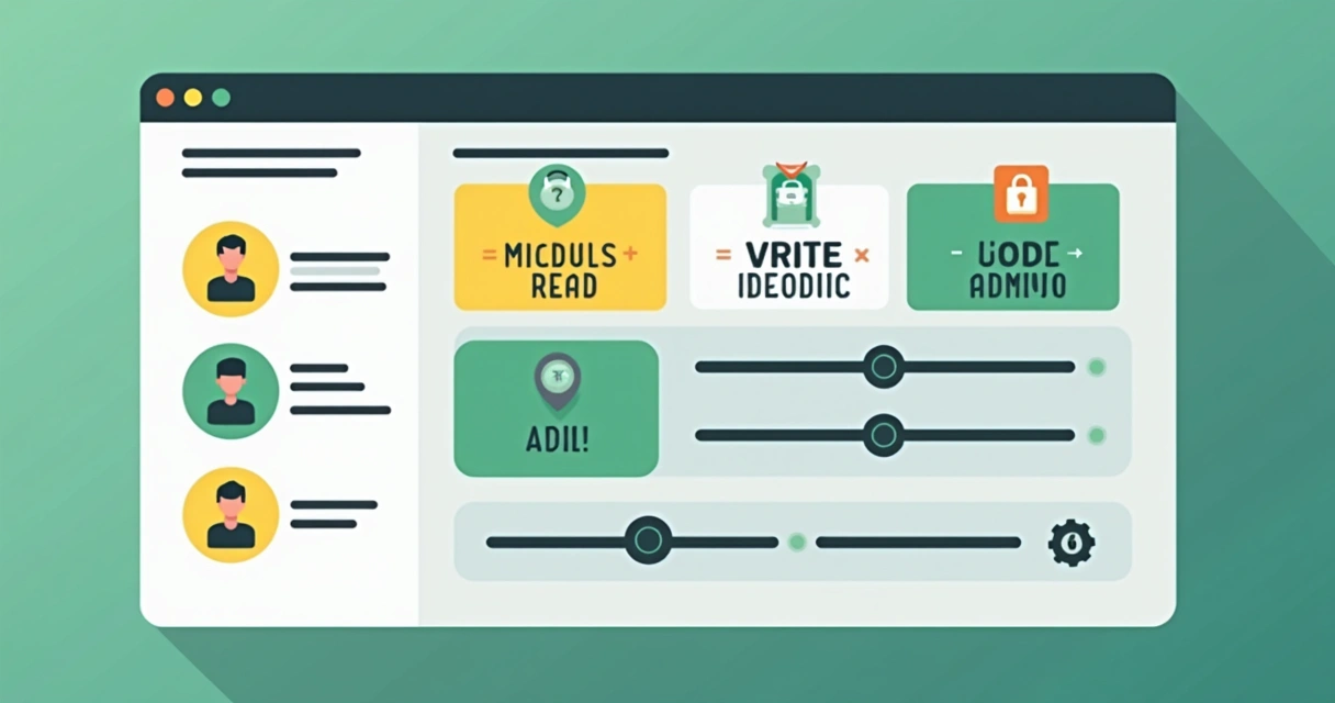 Dashboard com níveis de permissão para terceiros em rede corporativa 