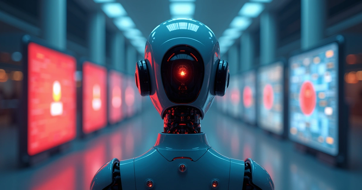 Representação visual dos limites e barreiras de IA 