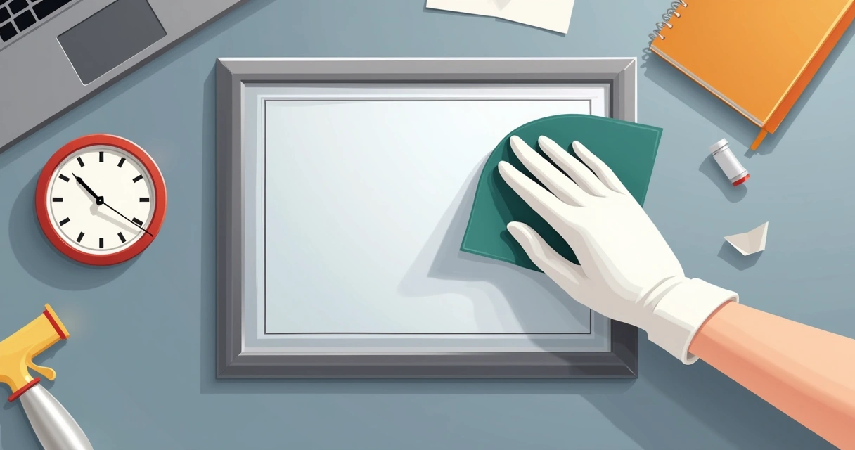 Limpeza delicada de diploma em aço inox 