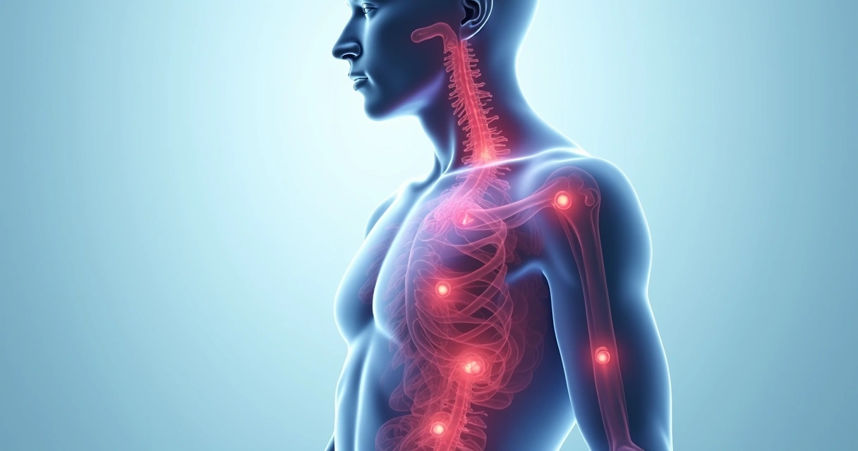 Desenho mostrando áreas com linfonodos aumentados no corpo humano 