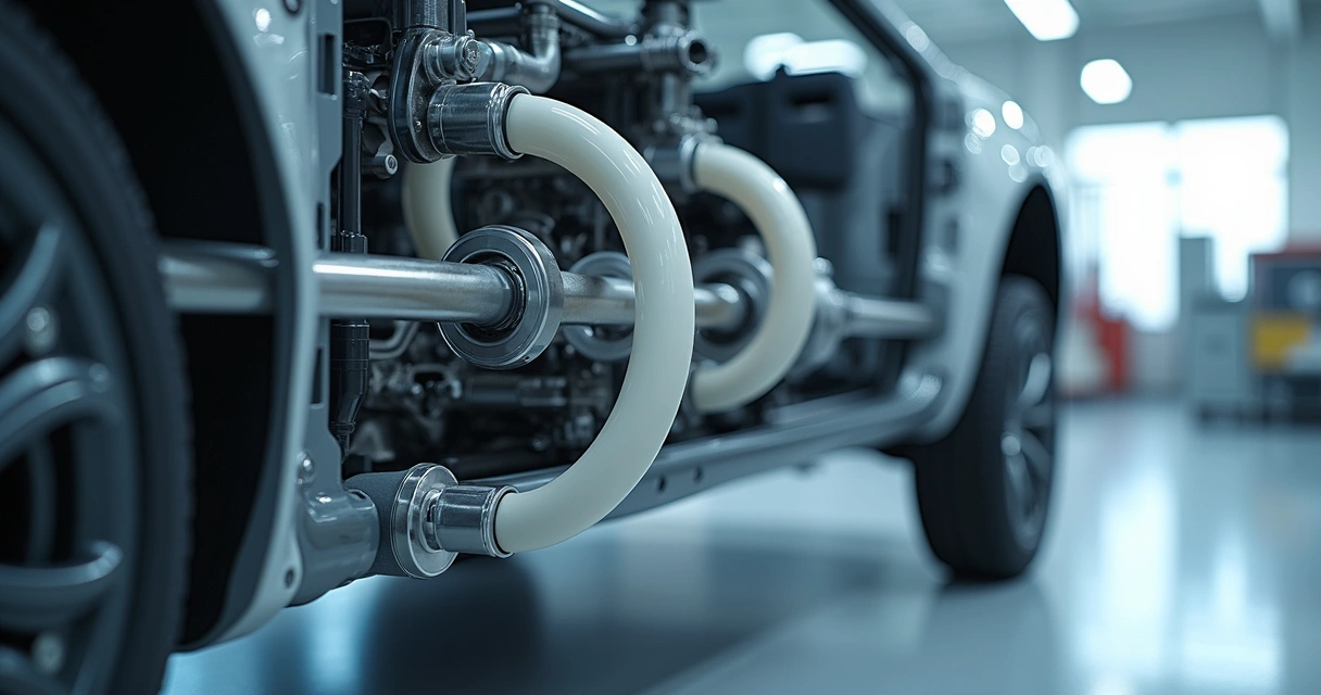 Linha automotiva com componentes técnicos em poliamida 