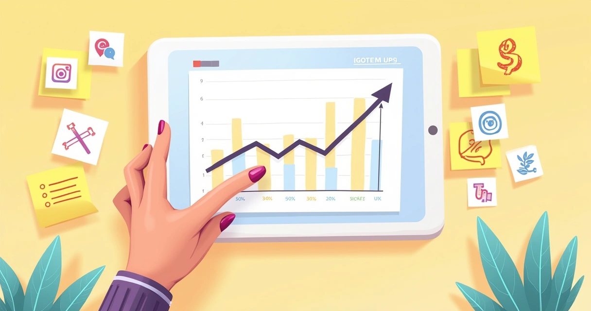 Gráfico mostrando oscilações e picos de crescimento de seguidores no Instagram 