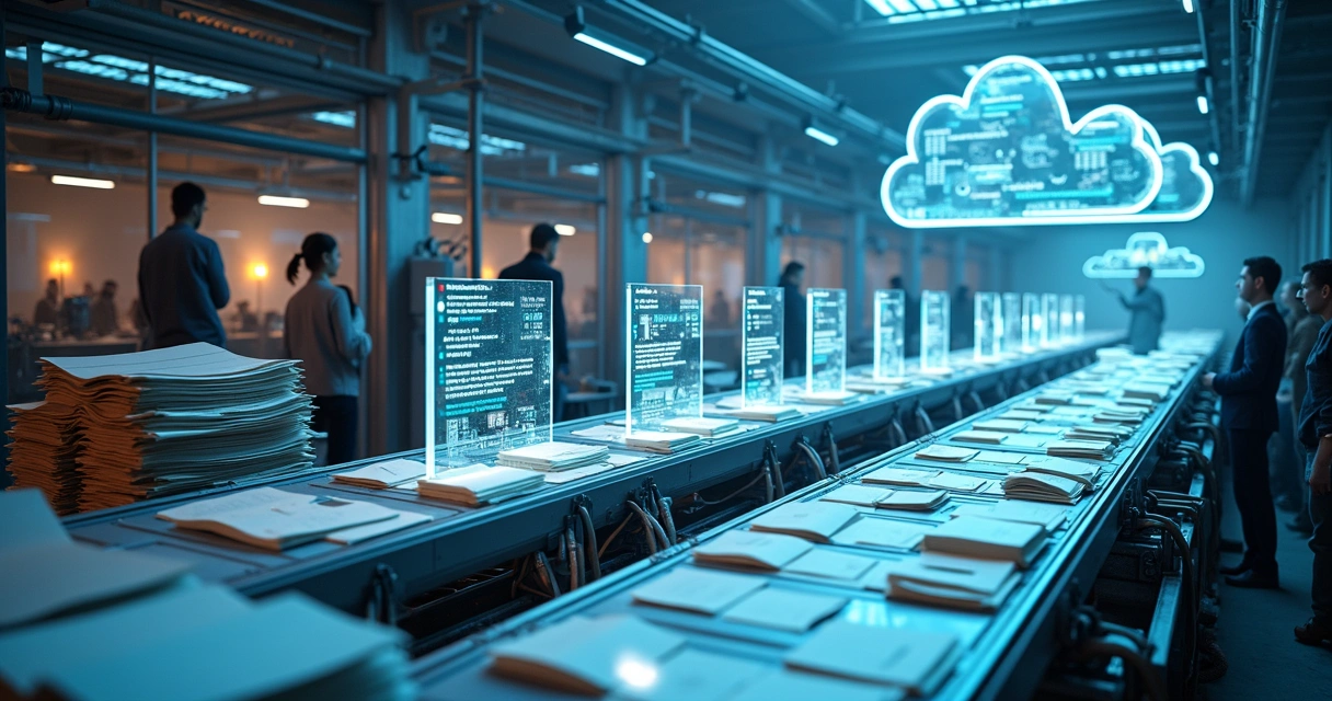 Linha de montagem digital emitindo notas fiscais em lote via API 