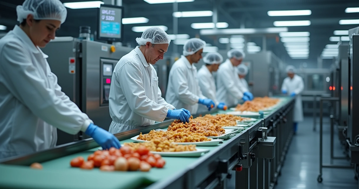 Linha de produção de fábrica de alimentos 