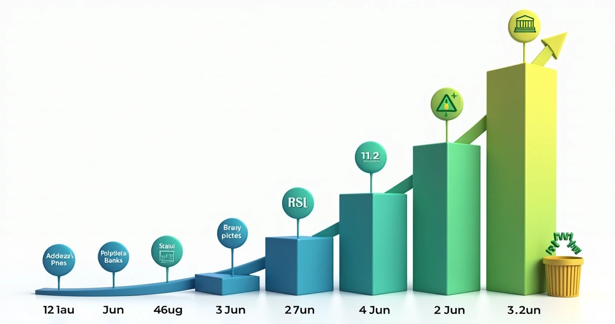 Gráfico visualizando crescimento exponencial dos depósitos LIR ao longo dos seis meses 