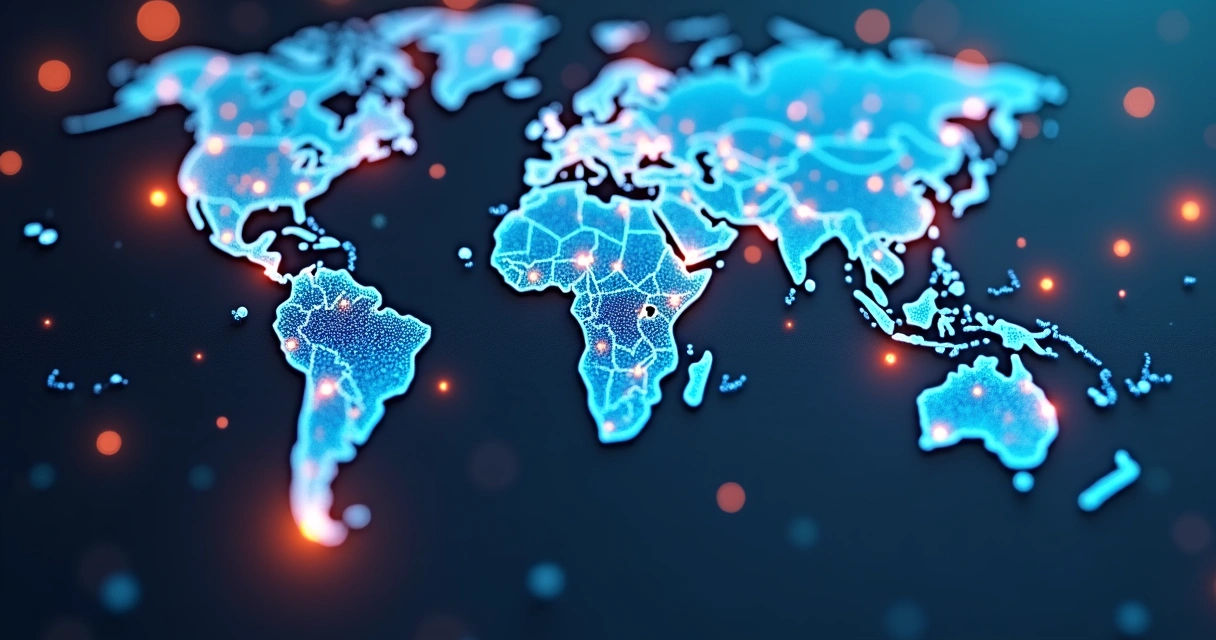 Gráfico mostrando conexão de links entre sites distintos