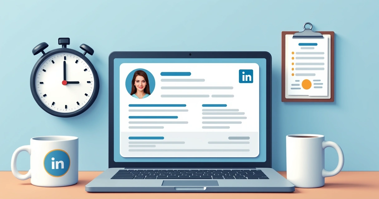 Perfil do LinkedIn com certificados em destaque 