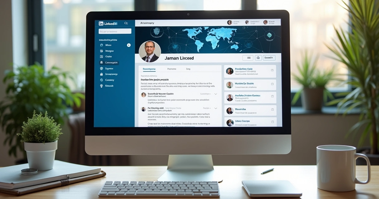 Perfil de LinkedIn otimizado para candidatura internacional 