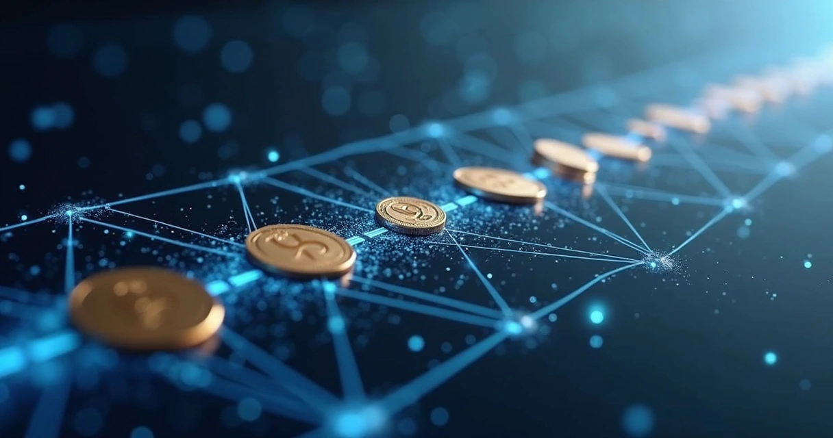 Fluxo de pagamento fracionado em rede blockchain 