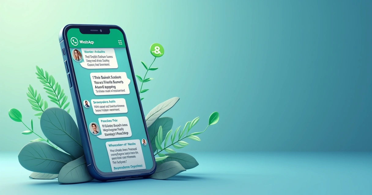 Tela de WhatsApp com várias mensagens individuais abertas. 