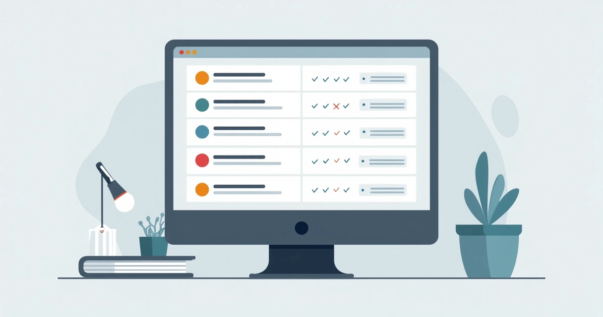 Ilustração de lista de e-mail limpa e segmentada 