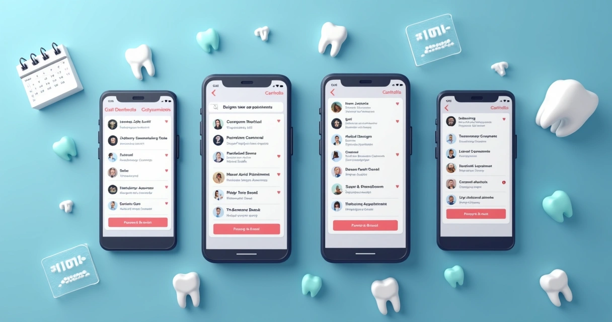 Notificação de encaixe imediato para consulta dental em smartphone 