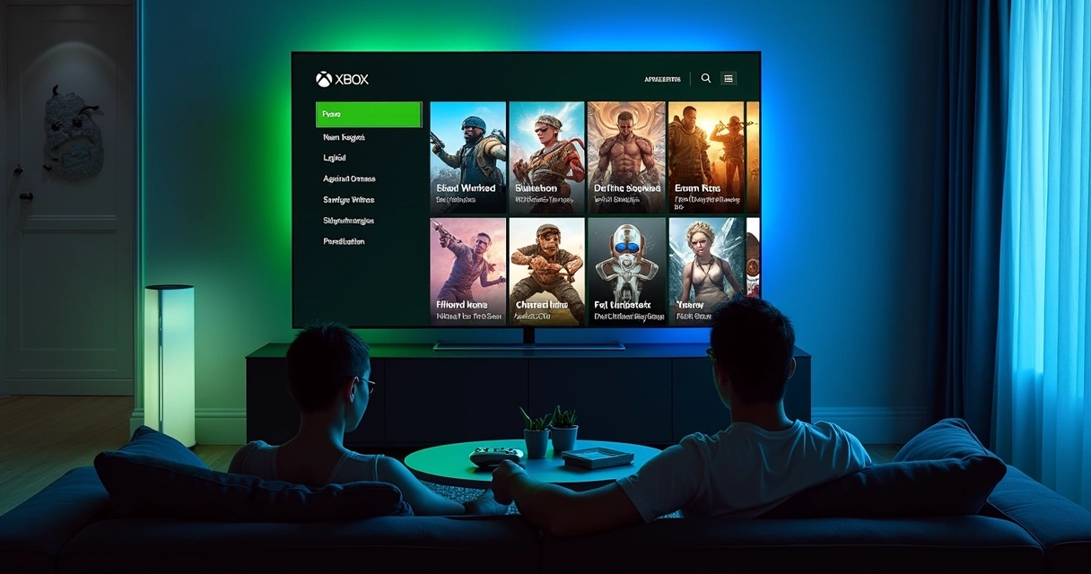 Diversos jogos de ação e aventura no menu do Xbox Game Pass 