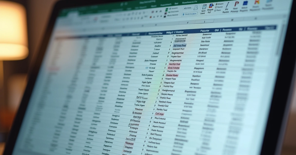 Planilha com lista de leads imobiliários dividida por colunas 