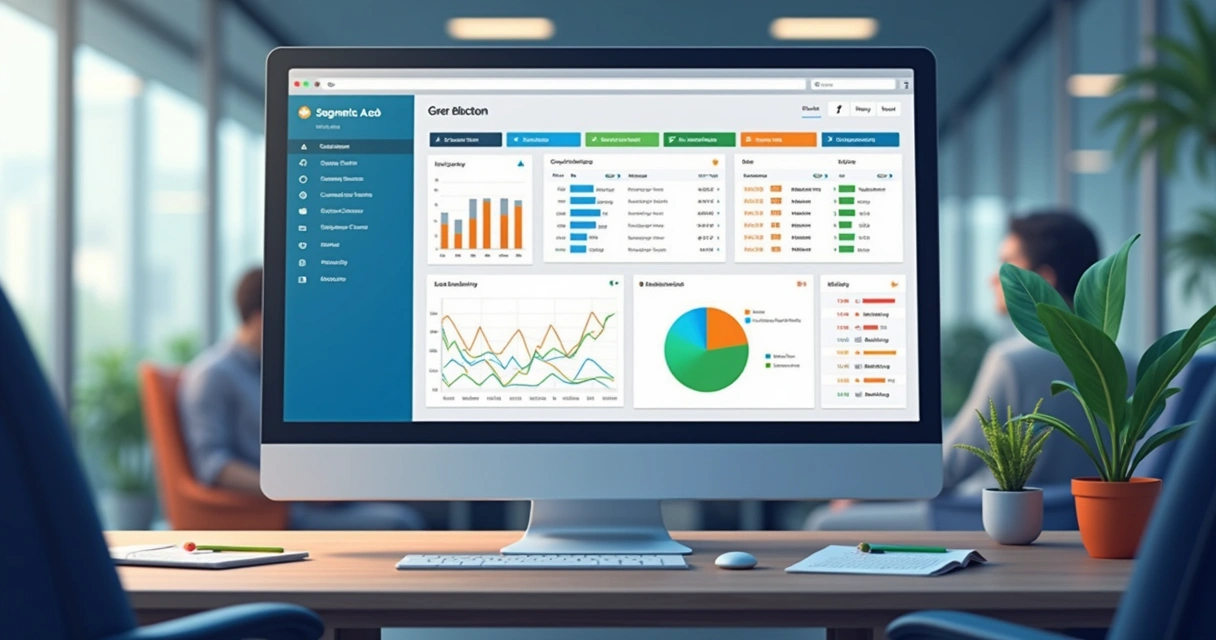 Lista digital de leads segmentados com filtros de porte, segmento e localização 
