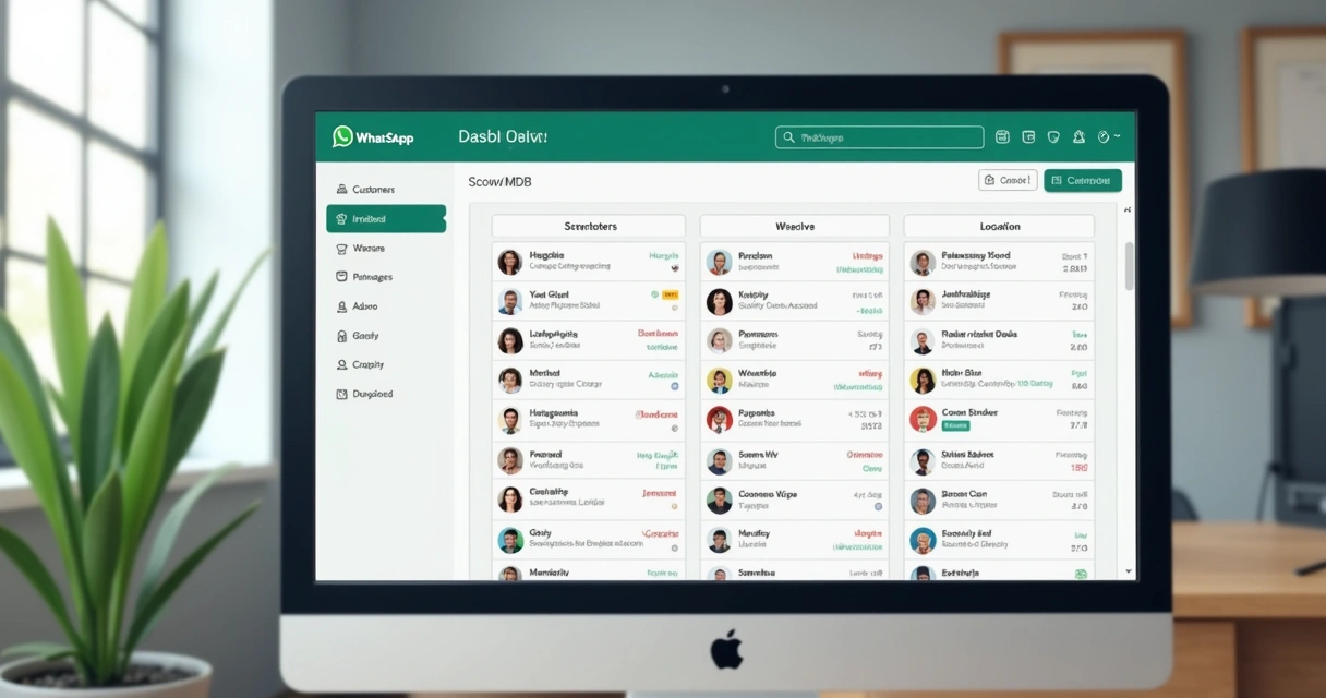 Tela mostrando lista segmentada no WhatsApp com categorias diferentes de clientes 
