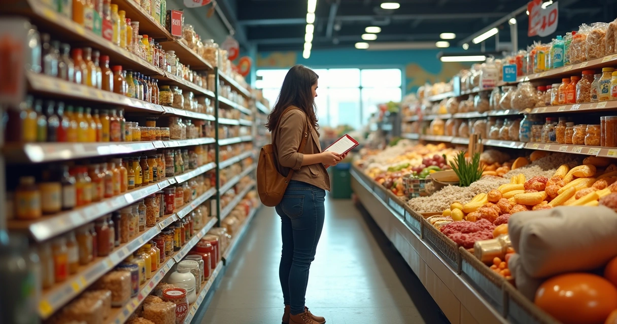 Lista de compras em supermercado americano para casa de temporada 