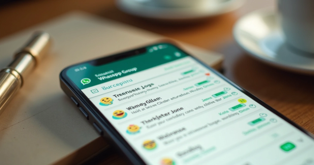 Exemplo de lista de tarefas em grupo de WhatsApp com emojis e responsáveis 
