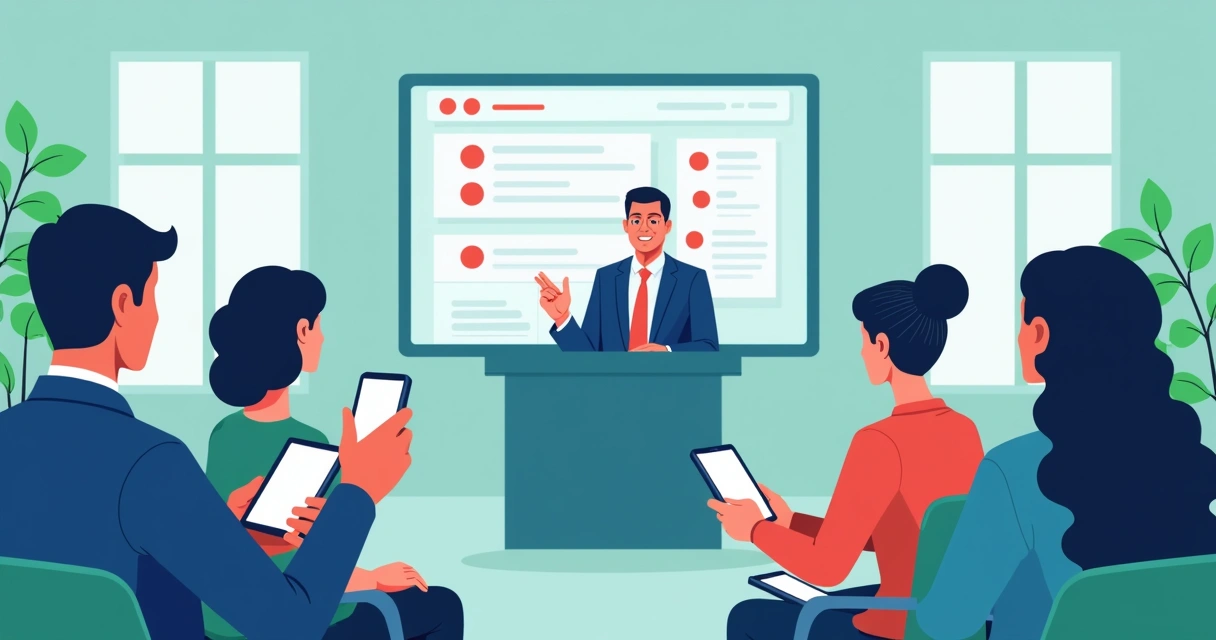 Candidato em live política com participação ativa do público digital