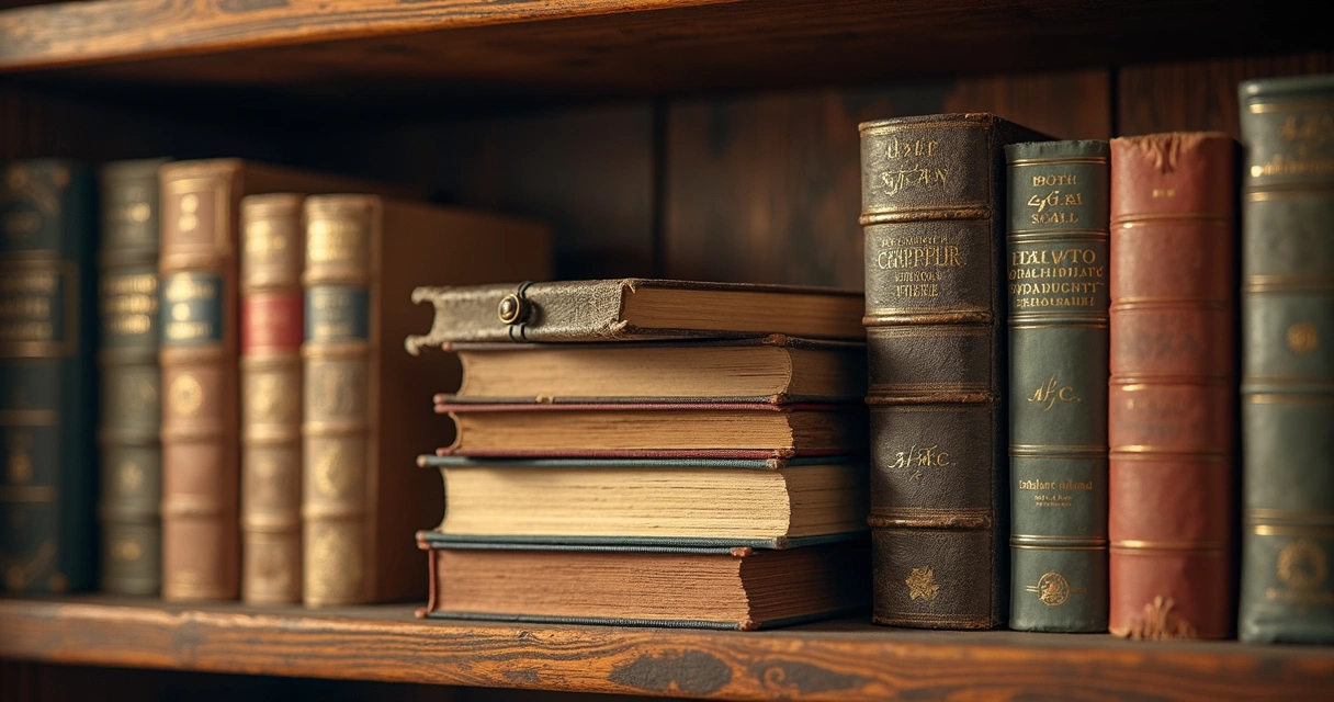 Livros de ciência e filosofia lado a lado na estante