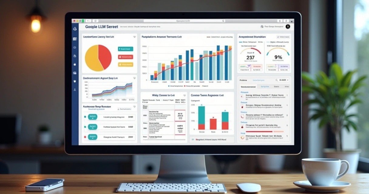LLM monitoring platform dashboard with charts and analysis
