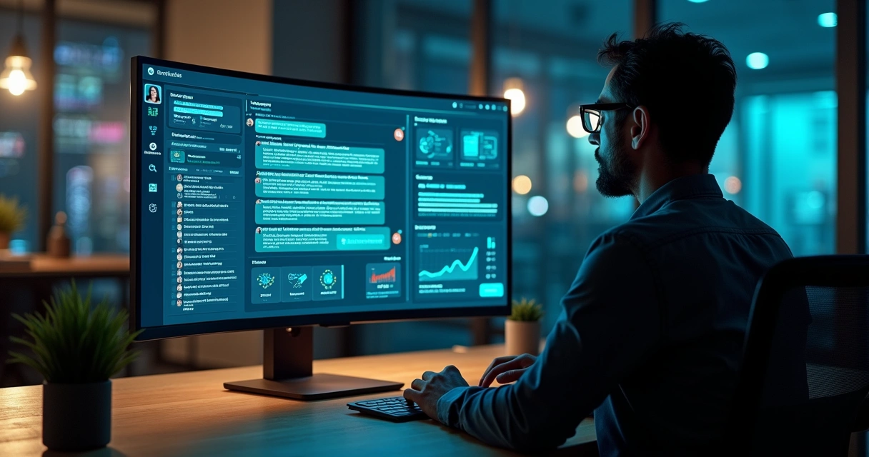 Marketing leader studying AI chatbot citations shaping brand story 