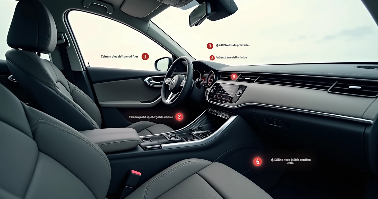 Áreas comuns de localização do número do chassi em um carro 
