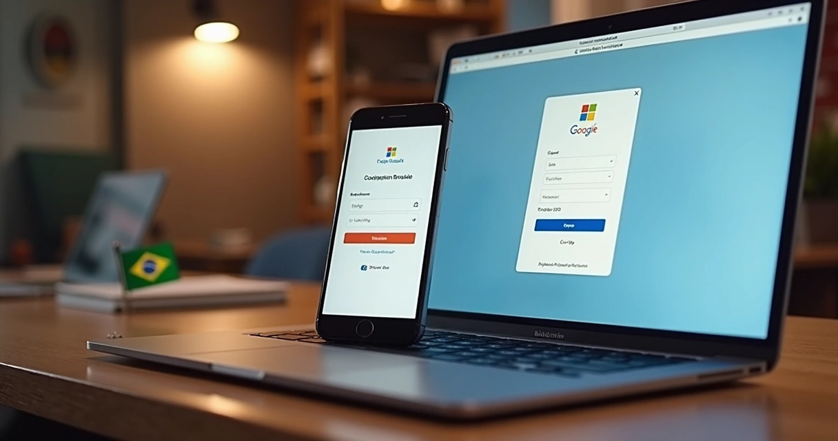 Tela de login integrado com múltiplos provedores em um aplicativo web