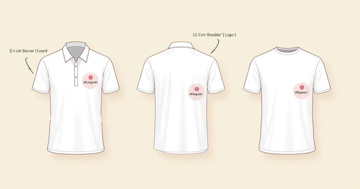 Camisa branca com logo colorido aplicado no peito, costas e manga