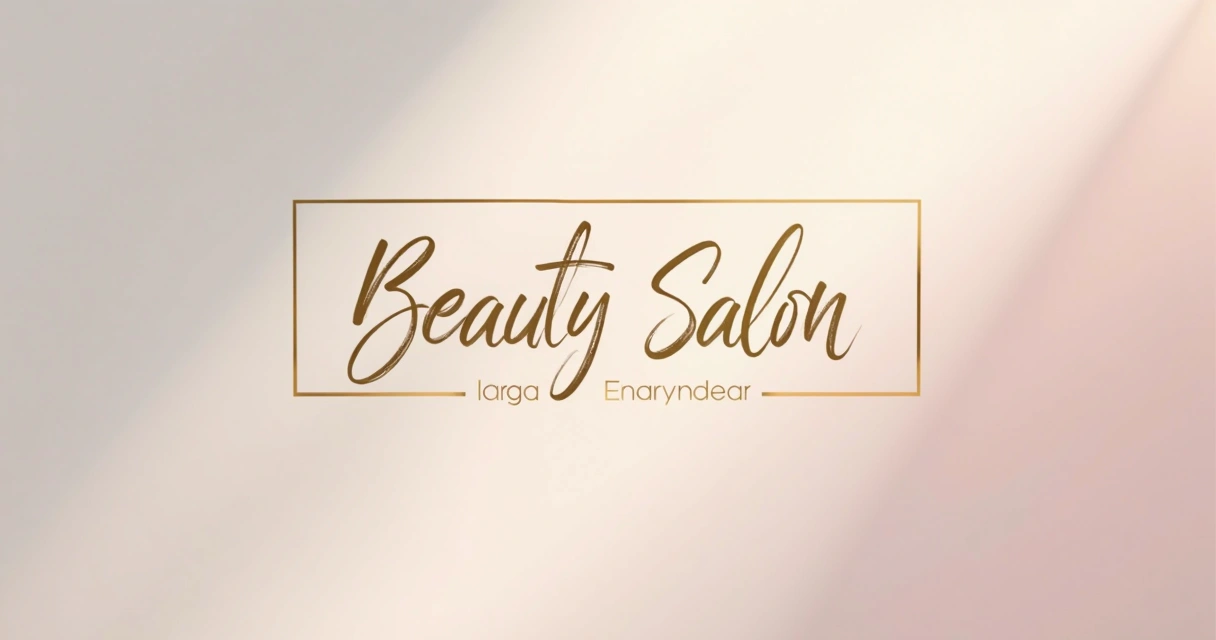 Logotipo elegante de salão de beleza em material de papelaria