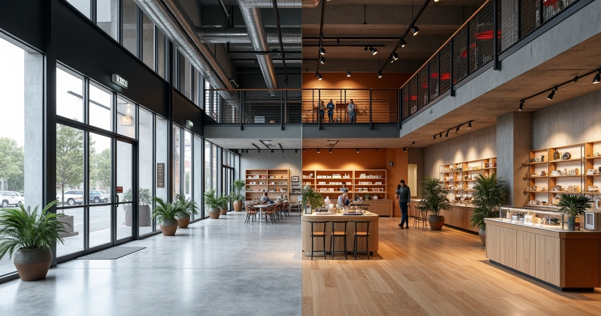 Projeto arquitetônico vs interiores: diferenças em lojas comerciais
