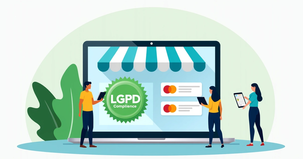 Loja de dropshipping digital com selo de conformidade LGPD 