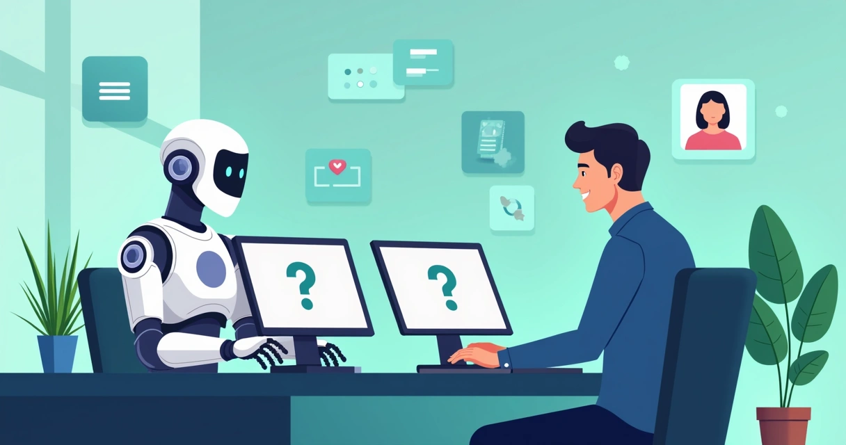 Empreendedor em uma loja digital recebendo atendimento técnico em um balcão digital 