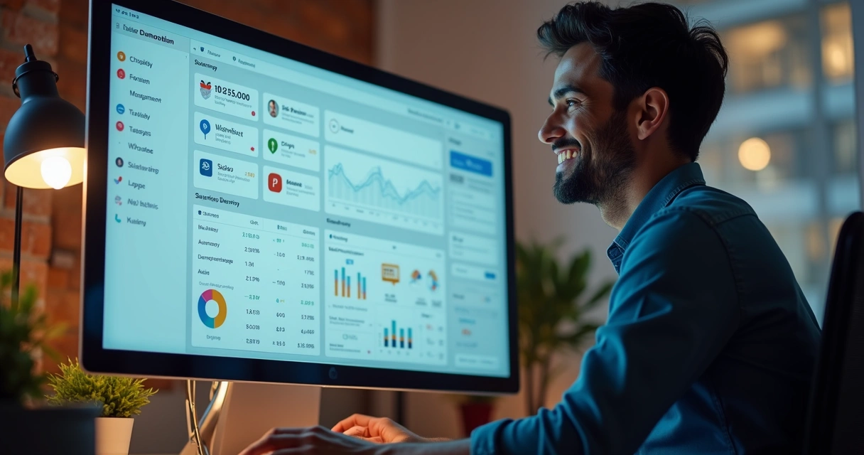 Loja online conectando estratégias de vendas em painel digital. 