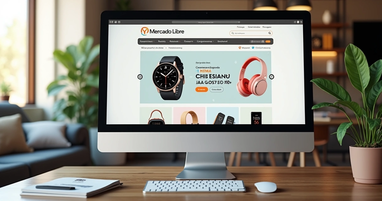 Loja online Mercado Livre organizada, com produtos chineses em destaque 