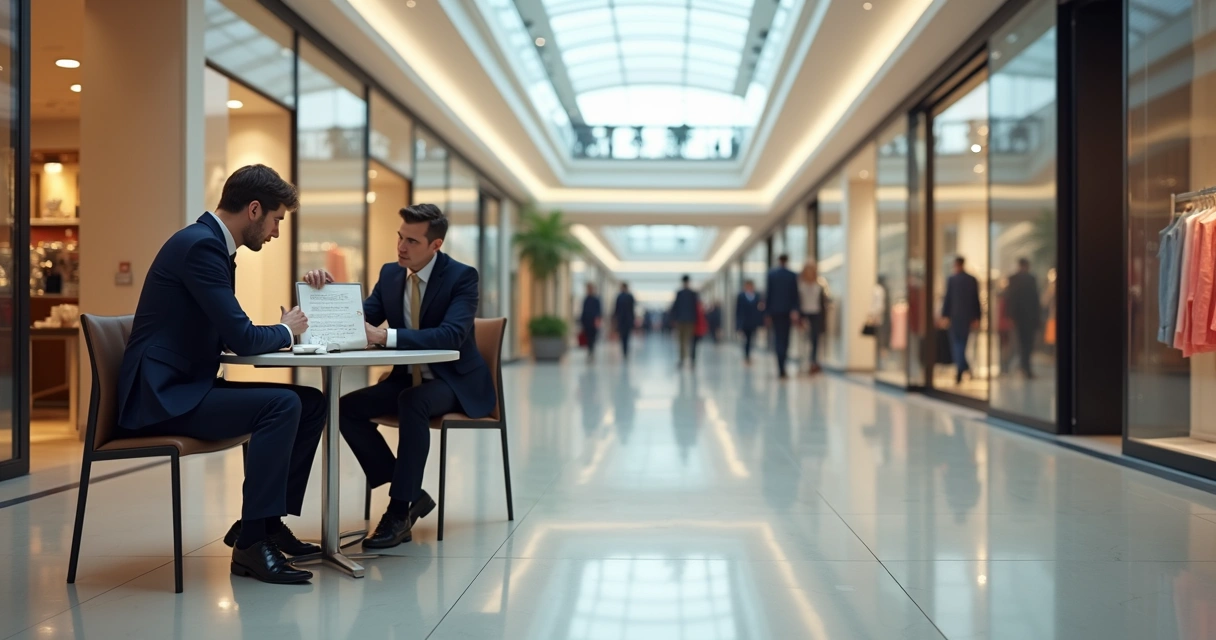 Loja de shopping center com contrato em destaque 