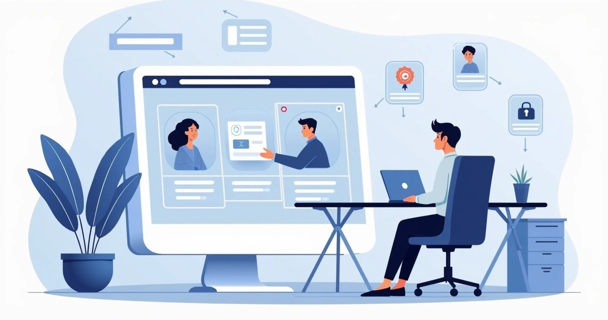 Loja virtual B2B sendo utilizada em computador por representante comercial