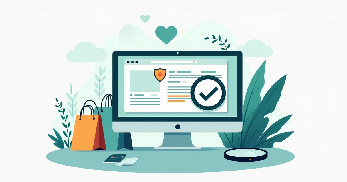 Cliente analisa pagamento seguro em loja online 