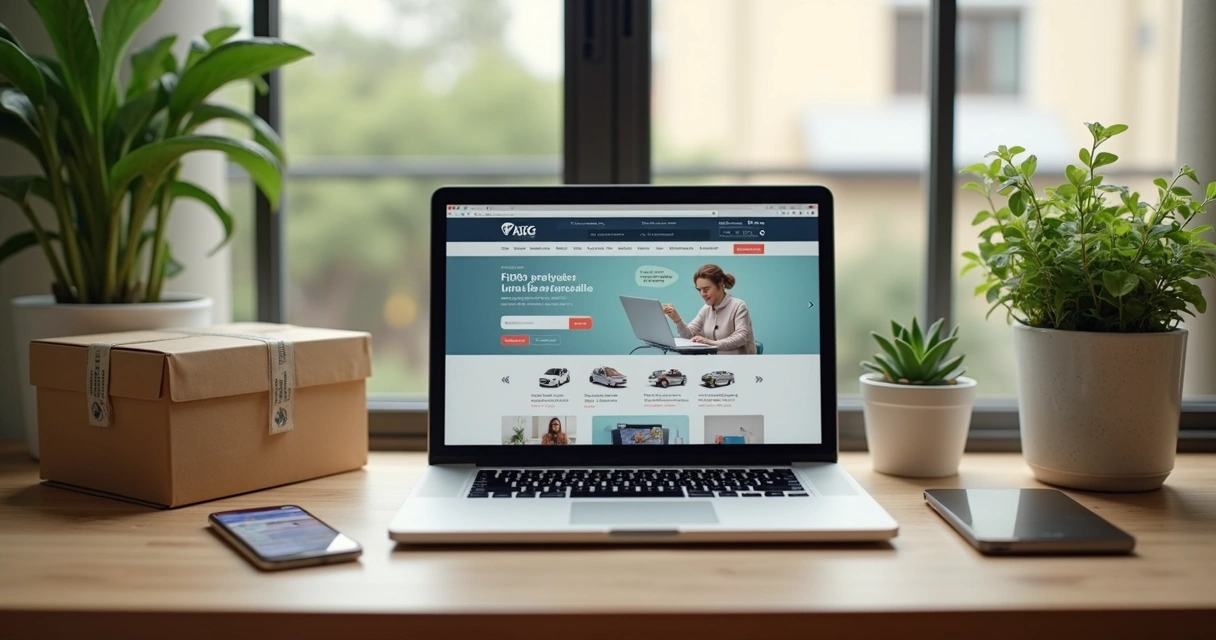 Loja virtual de dropshipping mostrando produtos diversos