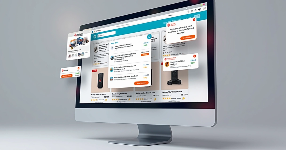 Loja virtual exibindo produtos em diferentes marketplaces 