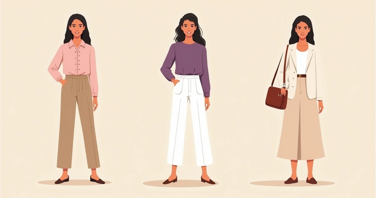 Look feminino casual com blusa lisa e calça neutra