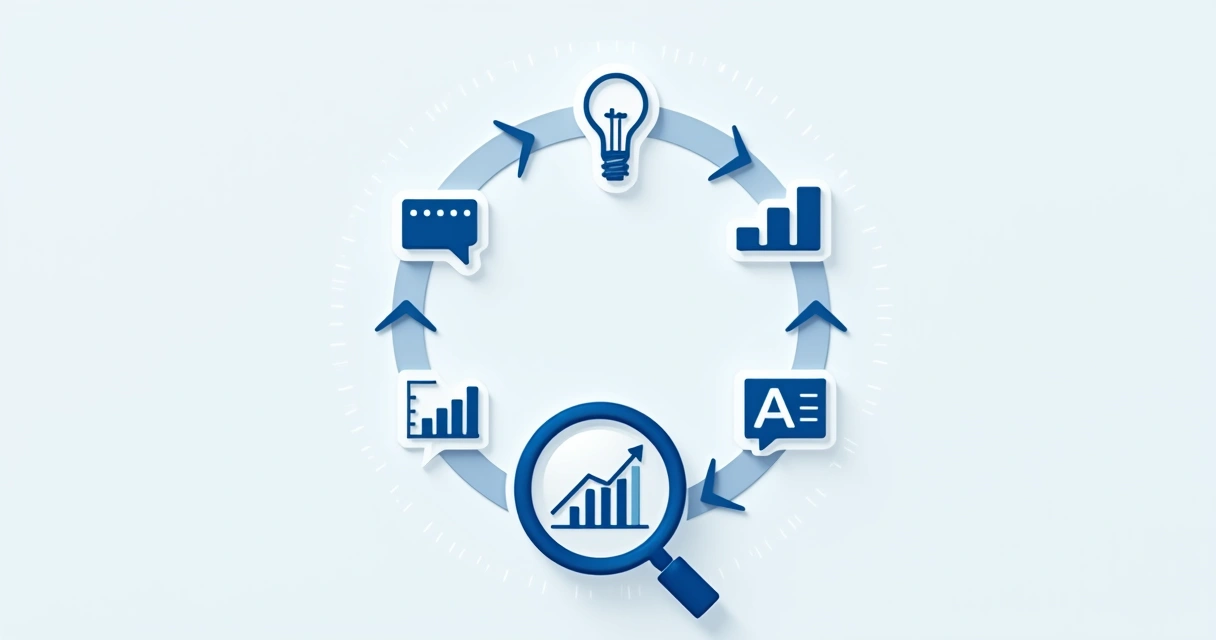 Diagrama de ciclo de aprendizado de conteúdo no LinkedIn 